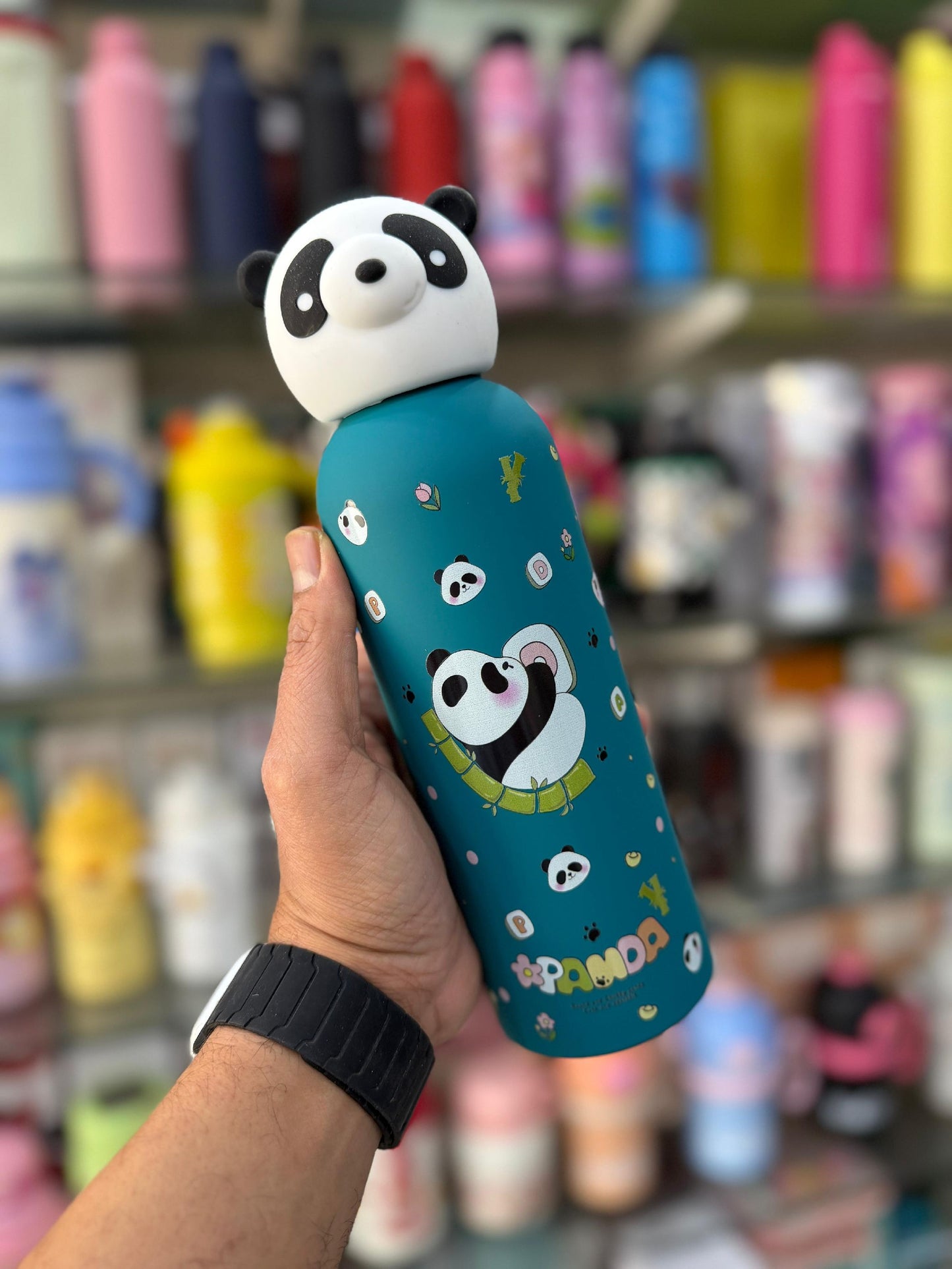 Stainless steel cute panda bottles