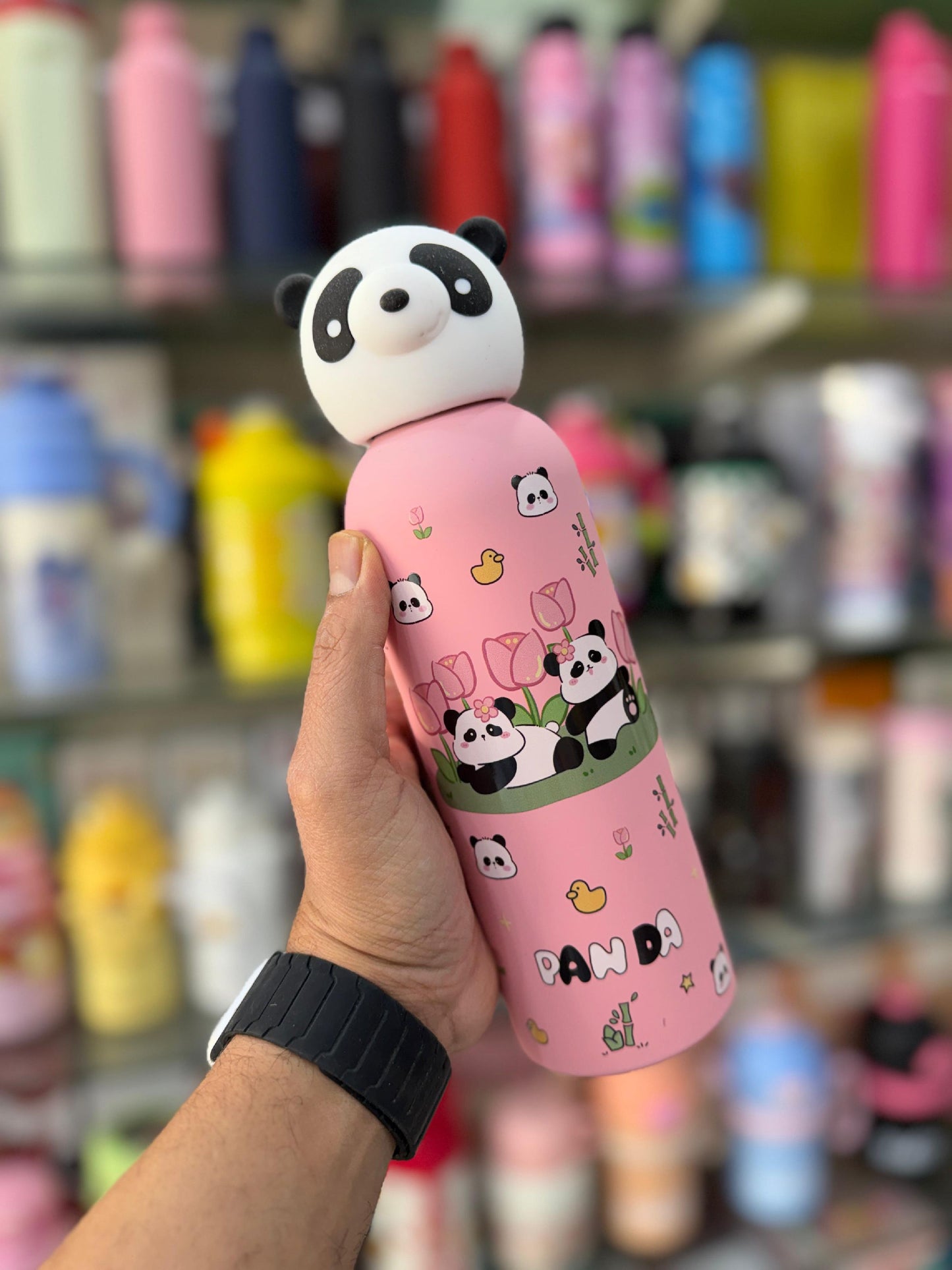 Stainless steel cute panda bottles
