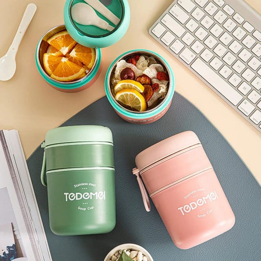 Dual Partition soup bowl container Lunch Box