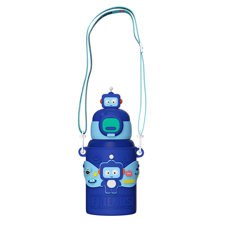 Kids Water Bottle - Water Bottle for School - Sipper Water Bottle for Kids - Waterbottle for Girls and Boys, Stainless Steel, Spill-Proof, BPA-Free