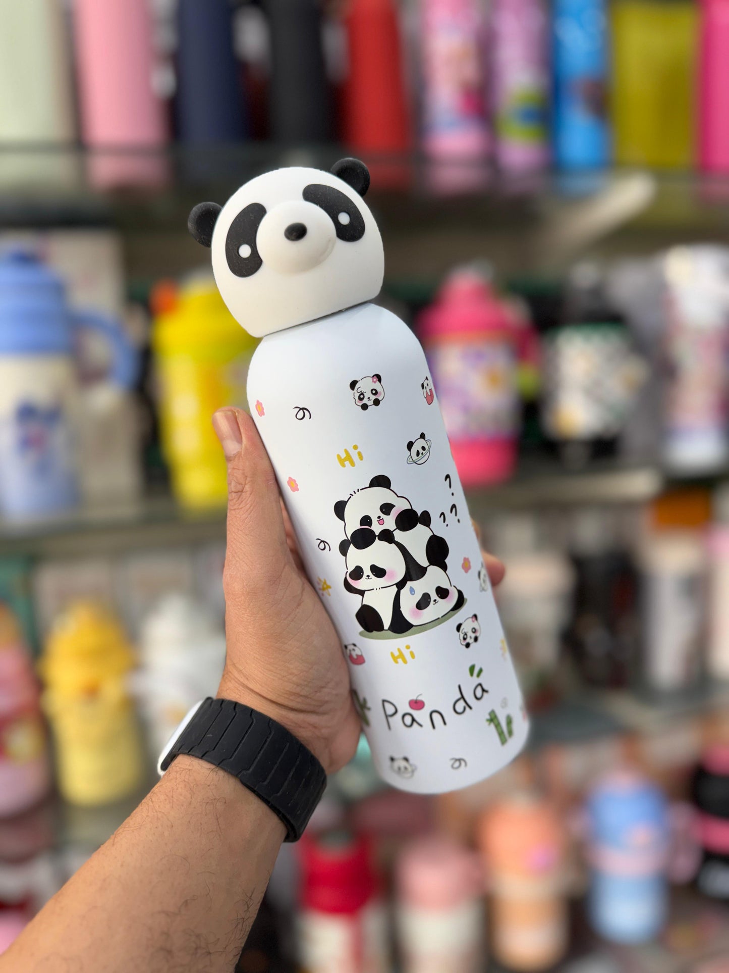 Stainless steel cute panda bottles