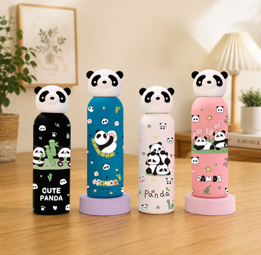 Stainless steel cute panda bottles
